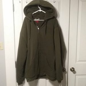 Full Zip Sherpa Lined Hoodie 4XL